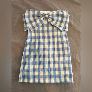 Fun, mini strapless dress